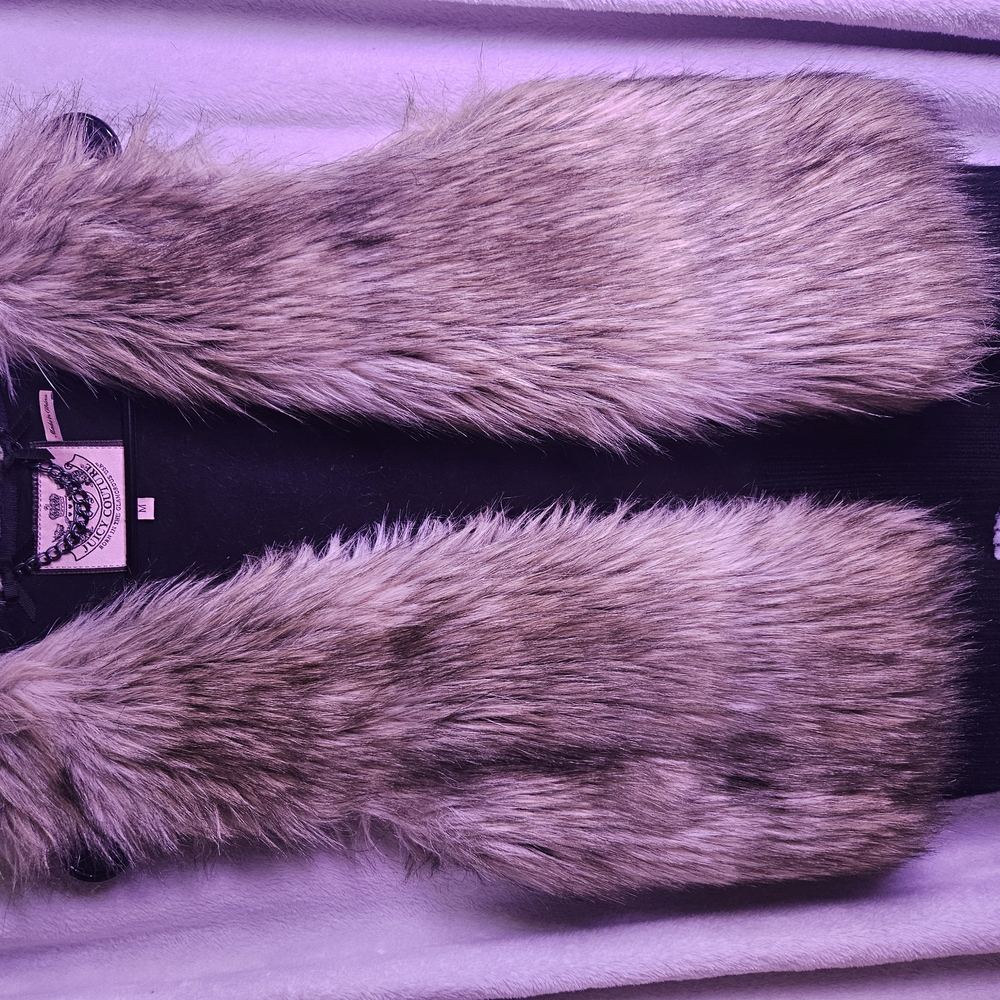 Faux Fur Vest in Gray